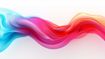 modern colorful flow poster wave liquid shape in white background art design for your design project