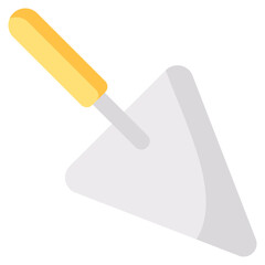 mason trowel flat vector icon