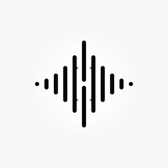 letter H Music logo design collection with gradient style