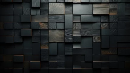 Fototapeten 3d Black wood wallpapers are dark, elegant designs , for backgrounds in interior design, furniture, and home decor. These versatile patterns add a sophisticated touch to digital or print projects. © Planetz