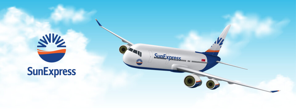 Aircraft of SunExpress, Top 71 of The World's Top 100 Airlines in 2023 (Vector)