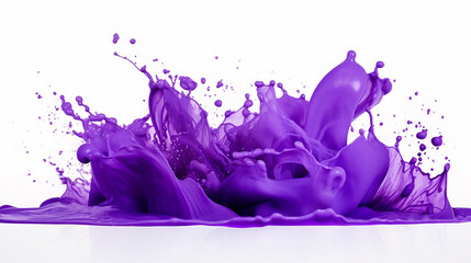 white background with purple splash isolated isolated