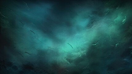 A dark blue and green abstract background suitable for web design, social media posts, presentations, and digital artwork. This asset creates a modern and soothing visual impact.dark green clouds - obrazy, fototapety, plakaty