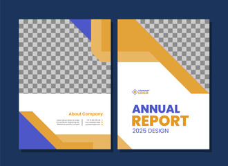 Annual report cover design template