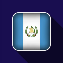 Flat Guatemala Flag Background Vector Illustration