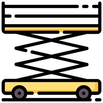 recommend clip art: scaffolding filled outline vector icon