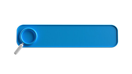 Button search box 3d render