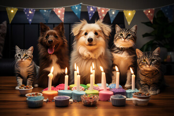 Dogs and Cats birthday party 