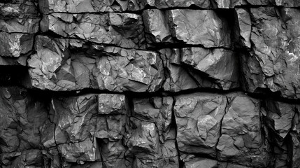 暗い灰色の石の背景。黒い岩のテクスチャGenerativeAI
