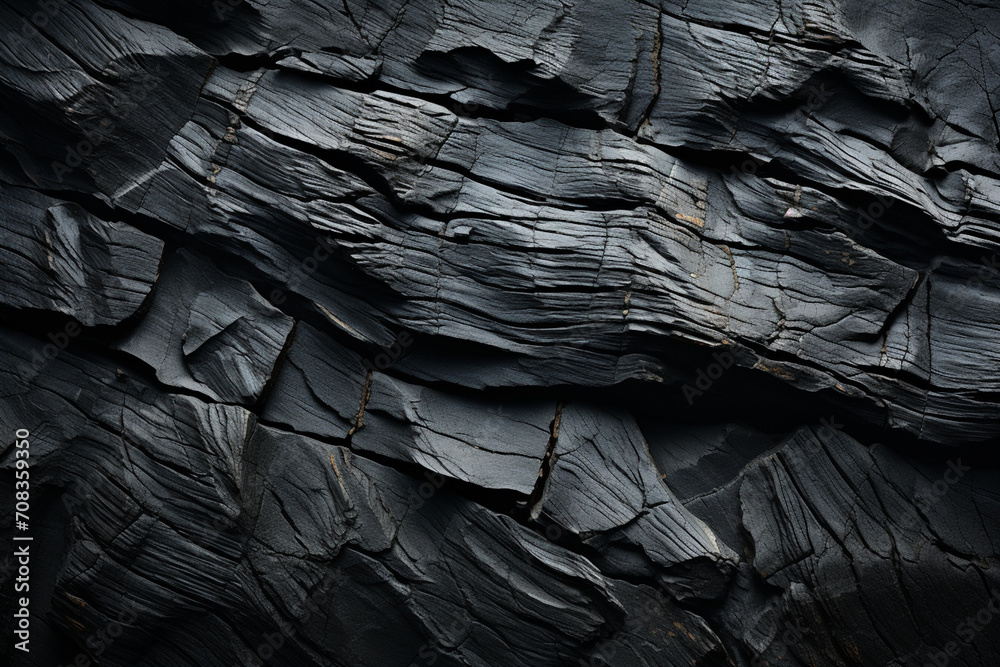Poster simplistic, white fingerprint lines on a dark, slate rock texture.