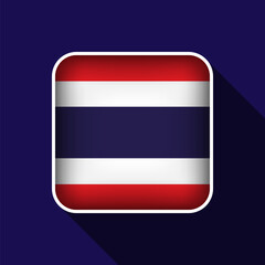 Flat Thailand Flag Background Vector Illustration
