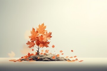 Autumn minimalist wallpaper