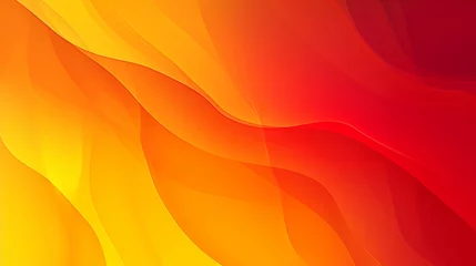 Deurstickers 黄色オレンジ赤の抽象的な背景GenerativeAI © enopi