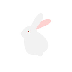 Cute white rabbits