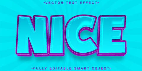 Cartoon Nice Vector Fully Editable Smart Object Text Effect