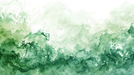 green watercolor  background, abstract green  Watercolour painting soft textured,green  Wave pattern watercolor