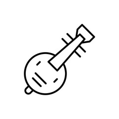 Kora outline icons, minimalist vector illustration ,simple transparent graphic element .Isolated on white background