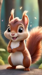 Cute baby squirrel, baby animals, Cute baby squirrel with happy face, Beautiful animals