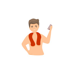 vector of people with care and red clothes care