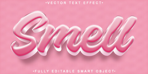 Soft Smell Vector Fully Editable Smart Object Text Effect