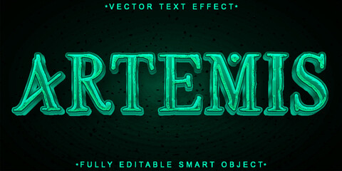 Artemis God Vector Fully Editable Smart Object Text Effect