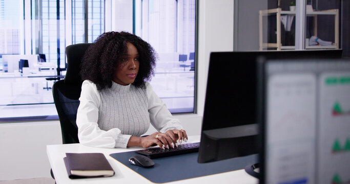 African American Business Data Analyst Woman