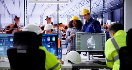 Engineer Doing 3D CAD Model Design On Computer