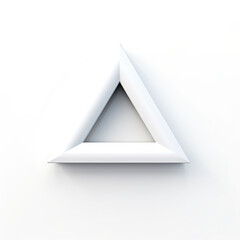 3d model of triangle on white background