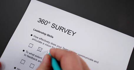 Business Report Survey Text Concept