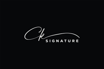 CK initials Handwriting signature logo. CK Hand drawn Calligraphy lettering Vector. CK letter real estate, beauty, photography letter logo design.