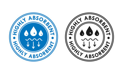 Highly absorbent design logo illustration. Suitable for business, information and product label