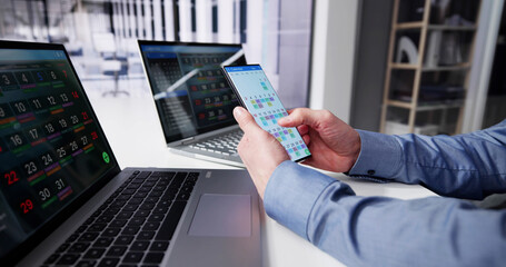 Appointment Schedule Planner And Date Calendar On Laptop