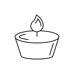 Monoline Easter Candle