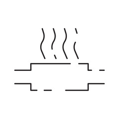 Car dashboard sign line icon. Vector airbag, warming, engine, warning signs. Outline style icon design isolated on a white background