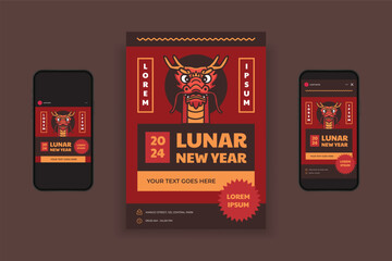 lunar new year flyer design