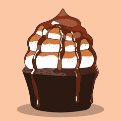 Adorned with vibrant colors and whimsical details, this visual treat is a feast for the eyes. Perfect for bakery themes, party invitations, or any content that craves a touch of delicious cuteness.