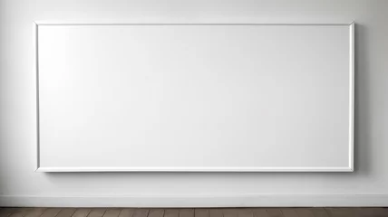 Fotobehang Design a classroom whiteboard with space for welcoming messages or announcements. © Teerasak