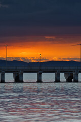 Obraz premium 江ノ島の日の出