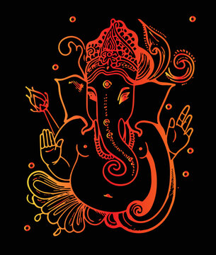 Ganesh vector stock photo