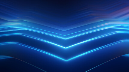 abstract simple background with glowing zigzag 3d render