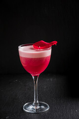 red cocktail for Valentine's Day