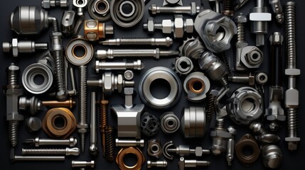 Naklejka premium Screw Abstraction Generative AI