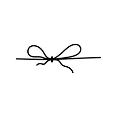 Hand drawn rope knots