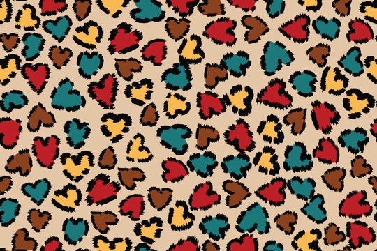 Abstract love seamless pattern for background, wallpaper, fabric, wrapping, etc