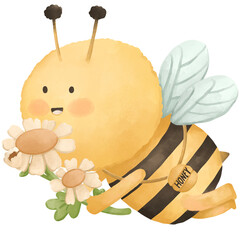  bee with flowers 