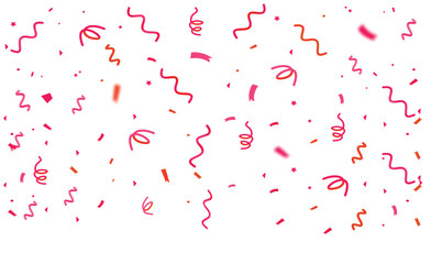 Fototapeta na wymiar Vector confetti. confetti fall transparent background. Multicolored confetti png. holiday, birthday.