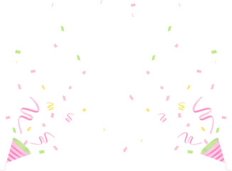 春イメージのクラッカーのフレーム2