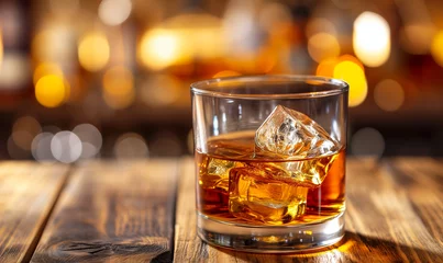 Fotobehang glass of whiskey © Leonardo