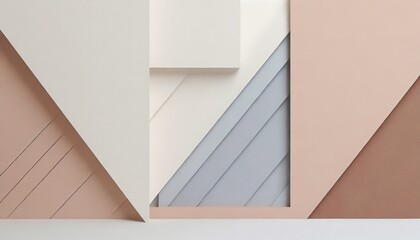 minimalist aesthetic design, simple, 3d paper background