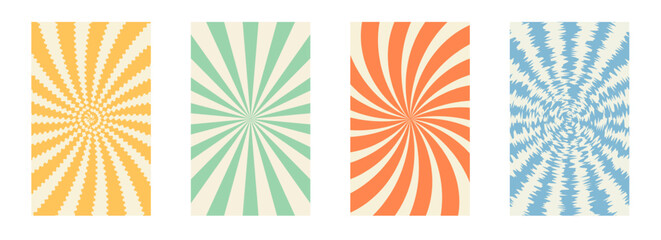 Simple set of geometric art posters with simple shape and pattern. Abstract style.
